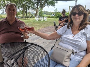 Hanging with the 'rents at a winery